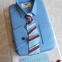 armani shirt cake