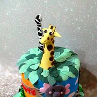 Jungle Airbrushed Cake