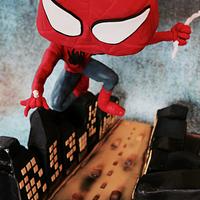 Flying Spiderman Cake - Gravity Defying