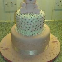 my first christening cake