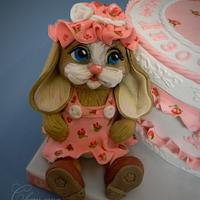 Cake with bunny