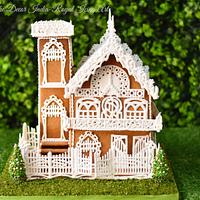 Gingerbread house with Vegan Royal Icing