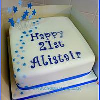 Simple 21st Birthday Cake