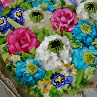 Buttercream covered in flowers!