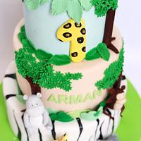 Safari birthday cake