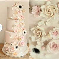 Romantic cascade cake Romantic cascade cake