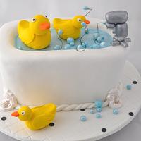 Rubber Duck Bath Cake