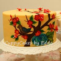 handpainted cake 