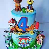 PAW patrol themed cake