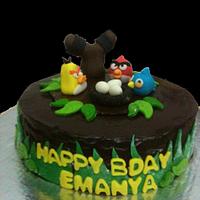 Angry Birds Theme Cake