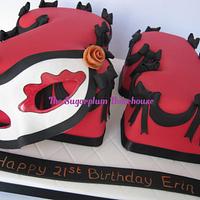 21st Birthday Cake - Masquerade Theme