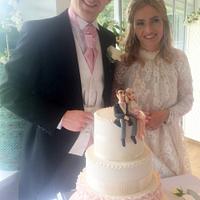 Ioni and Tom's wedding cake
