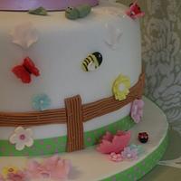 1st Birthday cake/Naming cake