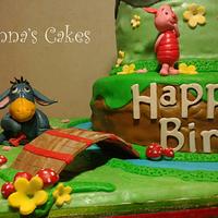 Winnie the Pooh - Tiered Birthday Cake