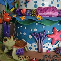 Under the sea Birthday cake