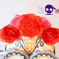 DAVETRINA - 3D Minion Skull Cake for Sugar Skull Bakers 2014 Collab