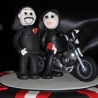 "Biker" Wedding Cake
