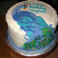 Peacock Birthday Cake