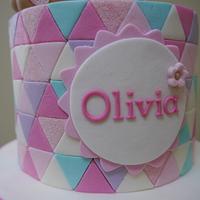 Olivia's 1st Birthday Cake