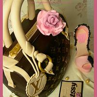 Handbag Cake with sugar Stiletto ~ 