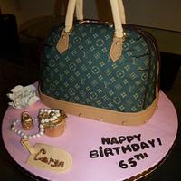 LV purse cake