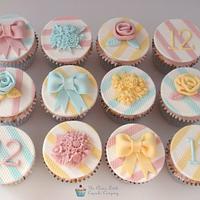 Pastel Birthday Cupcakes