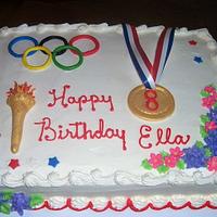 Ella's Olympic 8th Birthday Cake