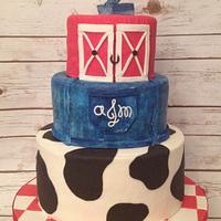 Farm Party Birthday Cake - Cake by Sweet Scene Cakes - CakesDecor