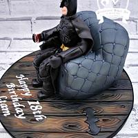 Batman Dark Knight in an armchair!
