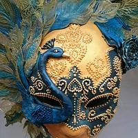 Peacock Pastillage Mask - Salon Culinaire Best in Class