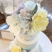 Spring wedding cake 