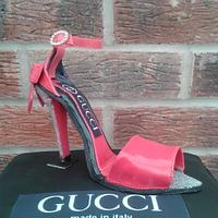 Gucci Stiletto Shoe cake