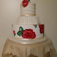 Painting Roses Cake