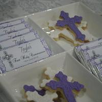 Purple & White First Communion