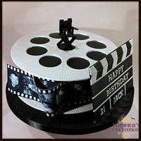 Film Reel Cake for a 21st