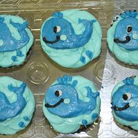 Whale cupcakes Buttercream