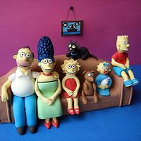 The Simpsons cake topper