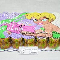 Tinkerbell Cupcake cake ...
