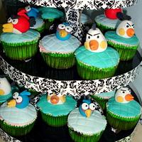 Angry birds-cupcakes