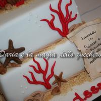 sea and coral cake