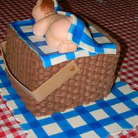 Baby Basket Cake