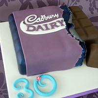 Cadbury's Dairy Milk cake