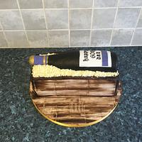 Wine bottle cake 