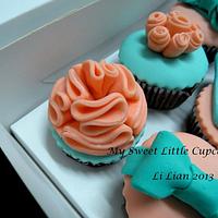 Ruffles and Ribbons - Turquoise and Peachy!