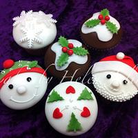 Christmas fun cupcakes