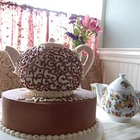 Chocolate teapot cake