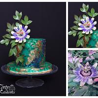 Cake with Passion Flower