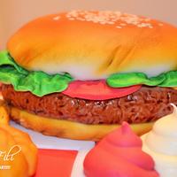 Burger Meal Cake
