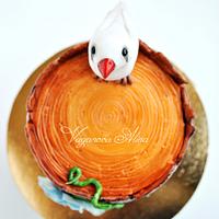 cake with birdie