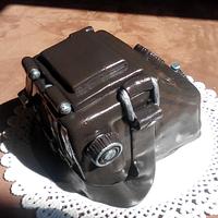 old camera cake
